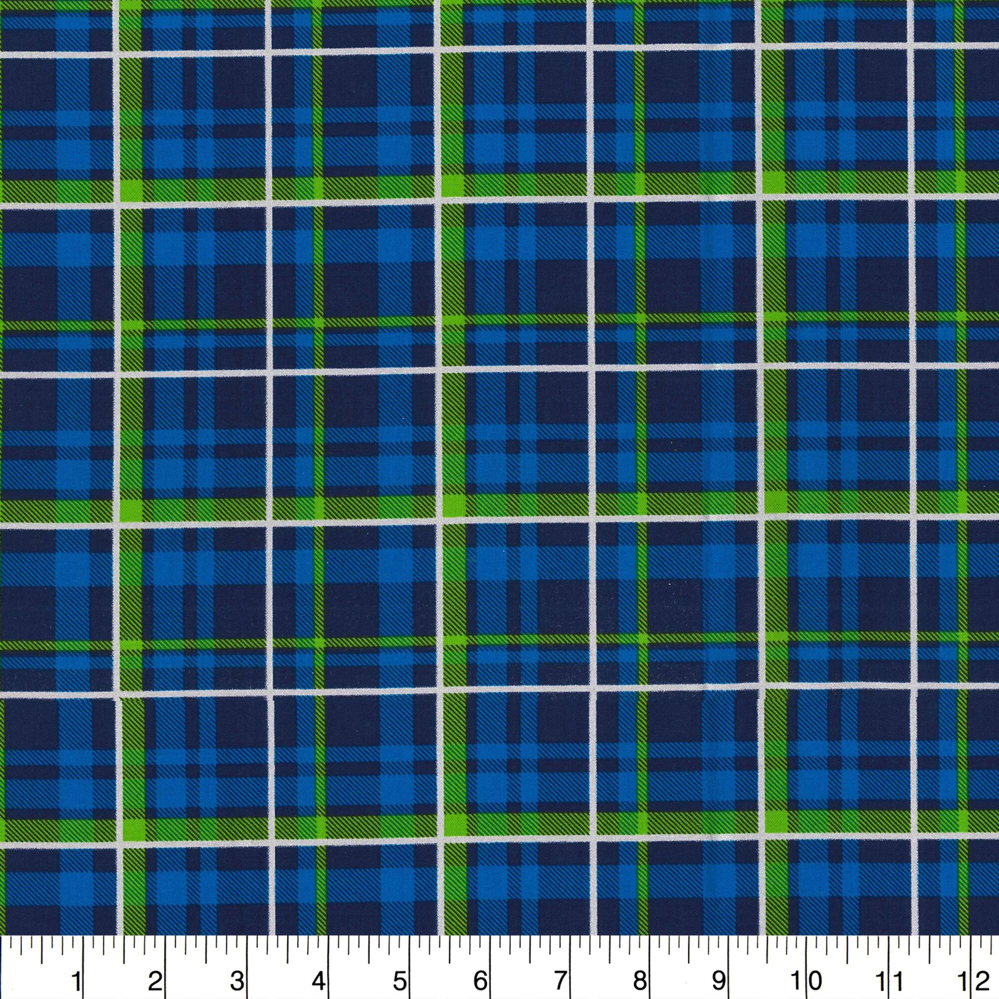 Fabric Traditions Blue Plaid Cotton Fabric